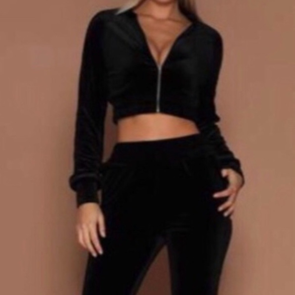 Meshki Black Cropped Jacket